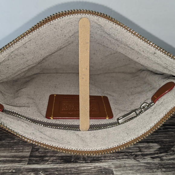 🤩😍Rare Coach 1941 cervo suede fringe Wristlet 30 - Picture 5 of 6